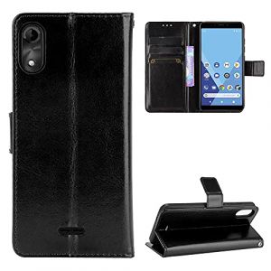 BellaCase Wiko Y51 Coque [&Eacute;tui Portefeuille] [Fonction Support] [Slots pour Cartes] [Couverture &agrave; Rabat Magn&eacute;tique] Compatible avec Le Smartphone Wiko Y51(Noir) (Bella Custodia, neuf)