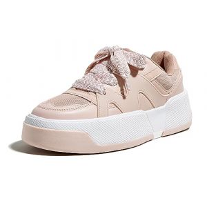 LUCKY STEP Baskets Mode &agrave; Plateforme pour Femme Confortables Semelle &Eacute;paisse pour la Marche et Le Tennis (Rose, 10US-41EU-8UK) (KIP WOK, neuf)