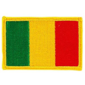 Akachafactory Patch &eacute;cusson brod&eacute; Drapeau Mali malien thermocollant Insigne Blason Backpack (Akachafactory, neuf)