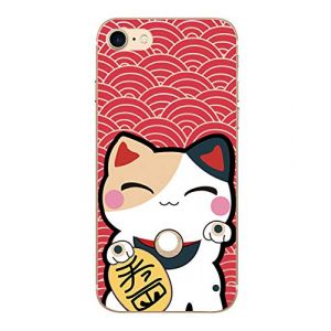 NOVAGO Compatible avec iPhone SE 2020, iPhone SE 2022,iPhone 7, iPhone 8 (4,7") Coque Gel Souple Solide R&eacute;sistante Impression Fantaisie (Chat) (NOVAGO-Vendeur PRO fran&ccedil;ais, neuf)