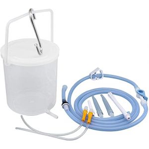TopQuaFocus 2L lavement seau kit de nettoyage du côlon 70,5 oz seau à lavement en plastique étanche pour, pommeau de douche à lavement 6 pièces (TopQuaFocus Health, neuf)