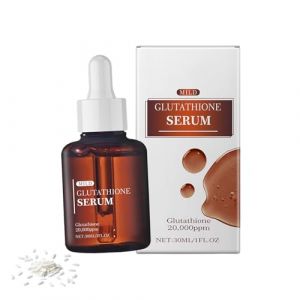 S&eacute;rum au glutathion avec 20 000 ppm de glutathion, anti-taches et teint irr&eacute;gulier. S&eacute;rum visage anti-&acirc;ge &agrave; la niacinamide &agrave; l'acide hyaluronique. Hydrate, illumine et am&eacute;liore l'&eacute;lasticit&eacute; (1PCS) (CongRong-Shop, neuf)