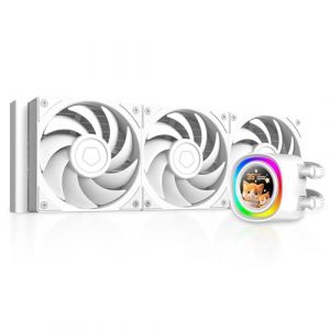 ID-COOLING FX360 LCD PE Blanc CPU Liquid Cooler AIO Cooler pour Intel et AMD (ID-COOLING EU, neuf)