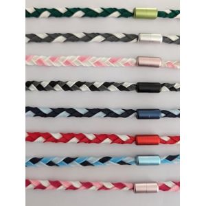 Bandeau tresse pour implant cochleaire et prothese auditive serre tete anti perte (Gris blanc noir, Taille unique extensible) (SOFIZZE, neuf)