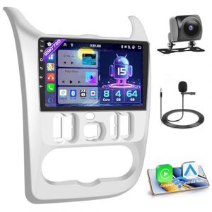 [8 Core 4+64GB] Android 15 Autoradio, Carplay Android Auto Sans Fil, pour Renault Logan 1 Sandero 2009-2015 Largus Dacia Duster Radio, Hikity &Eacute;cran Tactile 9&rsquo;&rsquo; Bluetooth St&eacute;r&eacute;o Mirror Link GPS WiFi FM (Hikity Electronic, neuf)