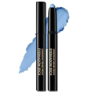 Erinde Blue Matte Eyeshadow Stick - Bleu mat - Imperm&eacute;able et longue dur&eacute;e - Cr&egrave;me Shimmer Crayon Eyeliner - Metallic Shimmer Crayon Eyeliner - Stylo de maquillage pour les yeux #10 Cornflower mat (erinde, neuf)