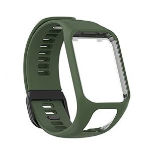 Tyogeephy Compatible avec Souple Silicone Remplacement Montre Bande Sport Bracelet Tomtom Runner 2/3/Spark 3/Adventurer/Golfer 2 Sports GPS Running Smartwatch (Axcellent, neuf)