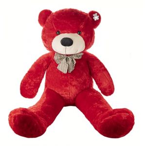 Gustaw Grand Ours en Peluche XXL Classico - Peluche Géante, Grand Nounours XXL, Teddy Bear Grand Ourson - Peluche Idéal comme Cadeau, Peluche Ourson Géant en Peluche (Rouge, 70cm) (DearBear, neuf)