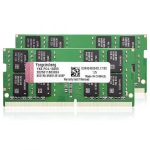 Yongxinsheng DDR4 2400MHz 16go (2x8go) RAM pour Ordinateur PC4-19200 SODIMM Non ECC Unbuffered 1,2 V 2Rx8 Dual Rank 260Pin CL17 Portable M&eacute;moire (Yongxinsheng Store, neuf)