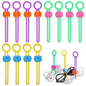 12 Pi&egrave;ces Pince Sachet, Pince Alimentaire Fermeture en Plastique, Clips de Fermeture de Sac Alimentaire d'&eacute;tanch&eacute;it&eacute; Clips pour Le Rangement Cuisine, Bureau, Sacs pour Aliments et Pains (LMINGMING, neuf)