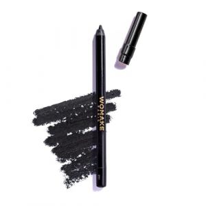 Womake - Crayon Yeux Longue Tenue - Résiste à l'eau - Application Facile - Sans transfert - Made in France - Teinte : Noir Intense (Labroratoire Womake, neuf)