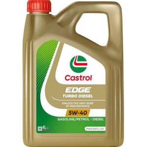 Castrol EDGE Turbo Diesel Huile Moteur 5W-40 4L (Etiquette anglaise) (Ponera, neuf)