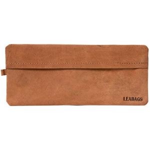 LEABAGS Trousse en Cuir véritable pour Travail, université, école, Trousse à Crayons, étui en Cuir, Taille S & L, Marron Vintage - Daim, Fort Vaux (Large), Fort Vaux (Marketplace-Powerbrands, neuf)