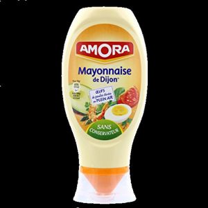 Amora - Mayonnaise à la Moutarde de Dijon - Le Flacon de 415g - (pour la quantité Plus Que 1 Nous Vous remboursons Le Port supplémentaire) (J&S France, neuf)