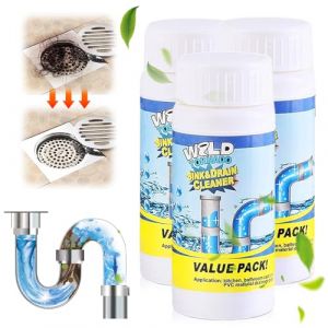 D&eacute;boucheur Canalisation, 2025 Nouveau Wild Tornado Sink and Drain Cleaner, Lanoxie D&eacute;boucheur Pro Nettoyant Pour &eacute;vier et Canalisation pour Toilettes Baignoire Douche Lavabo D&eacute;boucheur (3) (Ba Qian, neuf)
