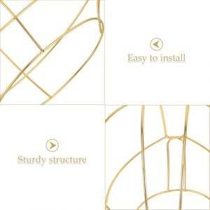 LRXIYODE Support de Chapeau Chinois en M&eacute;tal Robuste Cadre &agrave; Chapeaux R&eacute;tro de Taille Moyenne Accessoire D&eacute;coratif pour F&ecirc;tes et Mariages Baleine &agrave; Chapeaux Vintage Personnalisable (XPWU, neuf)