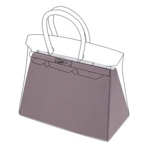DGAZ Soie Coussin de Sac &agrave; Main pour Sac &agrave; Main de Luxe Birkin 25/30/35/40, Organisateur de Sac &agrave; Main Soie, Femmes Organisateur de Sac &agrave; Main (BK35, Konjac Violet) (DGAZ fr.Store, neuf)
