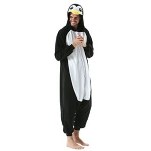 SimZoo Pyjama pour Adulte Halloween Vêtements Décontractés Combinaison Chemise de Nuit Grenouillere Pyjama Pingouin S (APNOW, neuf)