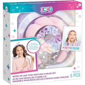 Make It Real 3C4G : Réveillez-vous comme ça! Ensemble d'accessoires de bigoudis sans chaleur - 5 pièces - Pas de chaleur - Pas de dommages aux cheveux, bandeau gonflé, trois encouragements pour les (VISO TRADE, neuf)