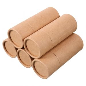 G&eacute;n&eacute;rique 5 Pi&egrave;ces Bo&icirc;tes Carton Rondes Kraft Lot Tubes Kraft pour Emballage Huile Essentielle Rangement Portable Aromath&eacute;rapie et Th&eacute; Bo&icirc;te Carton avec Couvercle Solide Design Moderne et (WEISEND, neuf)