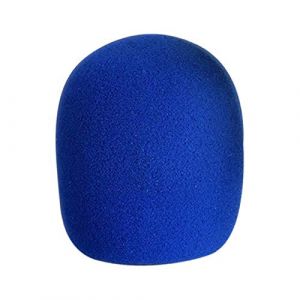 Brussels 1 pc Mousse &Eacute;paisse Acoustique pour Microphone de Type Boule de Micro Filtre Pare-brise pour Enregistrement de Studio Sonore en Direct KTV Bleu (vocayle, neuf)