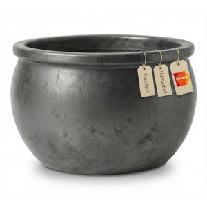 Teramico Bavaria Bac &agrave; plantes en gr&egrave;s &ndash; Absolument robuste &agrave; l'hiver et r&eacute;sistant au gel &ndash; Fait main de qualit&eacute; sup&eacute;rieure pour jardin, terrasse et ext&eacute;rieur (anthracite, 46 cm x 26 cm) (Teramico, neuf)