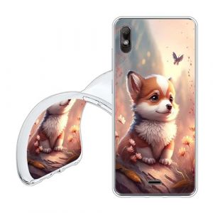 JEZSTHAI Coque Transparente WIKO View 2 GO,Housse de Gel TPU Souple Ultra-Mince Antichoc,Étui de Protection en Silicone Souple avec Design de Motif,C03 (KARSTHAI, neuf)