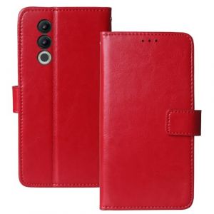 Anybird Flip Premium Cuir Housse Magnétique Téléphone Coque pour Doogee Blade 20 / Blade 20 Turbo 6.6" Étui Cas Couverture Protecteur Case Portefeuille Cover Business Wallet (Rouge) (Dingshengk, neuf)