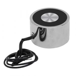 Électroaimant DC 24V 250N 55LB / 25Kg Aspiration Hold Suck Round Electromagnetic Solenoid Lift Cylindre 40x25mm (Uxney -FR, neuf)