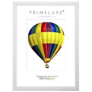 PrimeLuxe Cadre photo en bois 33 x 48 cm (Dimension de l'image) en Pin-Blanc | Couleur et taille s&eacute;lectionnables | pour affiches | Puzzle | collage de photos (E-Commerce DELUXE, neuf)