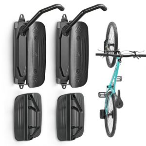 monTEK Lot de 2 supports muraux pivotants pour v&eacute;lo, cintres pour garage, support mural pour v&eacute;lo, &eacute;conomiseur d'espace, support vertical pour v&eacute;lo pouvant supporter jusqu'&agrave; 30 kg (pu tian shi han jiang qu suo ting mao yi you xian gong si, neuf)