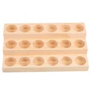 Hemobllo Support &agrave; Huiles Essentielles Bois &Eacute;tag&egrave;re &agrave; Huiles Essentielles &agrave; Niveaux Organisateur De Rangement Pour Bouteilles (Leopolerd, neuf)