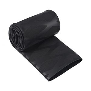 QUARKZMAN 35mm Dia 57mm Plat 1.6ft 2:1 Gaine Thermoretractable Chaleur Rétractable Manchon Envelopper Tube Non Slip Imperméable pour Canne Poignée Grip, Noir (QUARKZMAN, neuf)