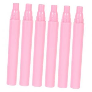 FRCOLOR 6 Pi&egrave;ces Pinceau &agrave; l&egrave;vres en silicone brillant fard &agrave; paupi&egrave;res en &eacute;ponge scrubber pinceau applicateur &agrave; l&egrave;vres en silicone outil de pinceau de rouge &agrave; l&egrave;vres en ABS (Laners, neuf)