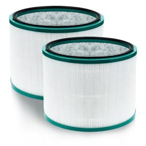 BAMBOOST Lot de 2 filtres HEPA pour purificateur d'air Dyson Pure Cool DP01-3 et Dyson Pure Hot+Cool Link HP00-3 Filtre avec charbon actif (BAMBOOST, neuf)