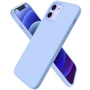 ORNARTO Coque pour iPhone 12 Case 6,1" et iPhone 12 Pro Case,Fine en Caoutchouc Liquid Silicone Cover Protection Bumper Anti-Choc Housse Étui 6,1 Pouces Bleu Clair (ORNARTO FR, neuf)