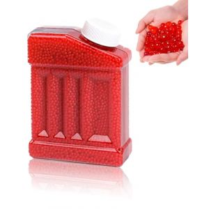 BNREOZA Perles d'eau, environ 60 000 perles d'eau colorées, décoratives et colorées, peuvent être utilisées pour la décoration de bricolage, le remplissage de vases, les perles de gel floral,rouge (CHENGhongyu, neuf)