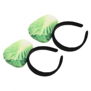 CONGARTENO Lot de 2 Serrage-T&ecirc;tes en Peluche Chou Chinois 3D Bandeaux Fantaisie pour Femmes et Gar&ccedil;on et Filles Accessoire Coiffure pour F&ecirc;te Cosplay Lavage du Visage Confort Doux et (Huliio, neuf)