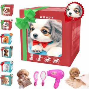 Styeyts Wuffy Dog Robot chien comme un vrai chien Wuffyhund - Robot r&eacute;aliste comme de vrai chiot robot interactif avec mouvement, aboiements et vacillements de cygne, jouet pour animaux de compagnie (LABOBO, neuf)