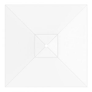 paramondo Toile de rechange pour parasol avec Air Vent pour parasol Interpara, lavable, 3 x 3 m, Carr&eacute;, Blanche (Jalousiescout Shop, neuf)