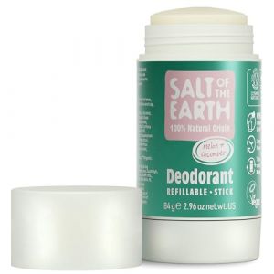 Salt of the Earth Déodorant naturel en stick sans aluminium, végétalien, protection durable, rechargeable, approuvé par le lapin sautant - Fabriqué au Royaume-Uni - 84 g (ChristopherParker, neuf)