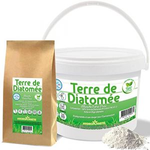 HYDROPLANETE Terre de Diatomée Blanche 400g 1kg 2kg 5kg 10kg 20kg - Grade Alimentaire, Haute pureté 100% Naturelle (5 kg) (HYDROPLANETE, neuf)