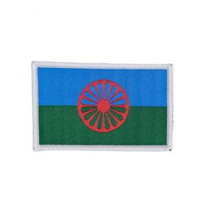 Patch Brodé Drapeau Gitane - Écusson aux Couleurs Officielles - Patch Militaire (Pandidui23, neuf)