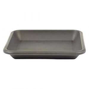 greemotion Soucoupe carrée pour pot de fleur 20 x 20 cm - Dessous de pot de fleur en plastique gris anthracite - Plateau pour jardinière résistant aux UV et au gel (ReWu, neuf)
