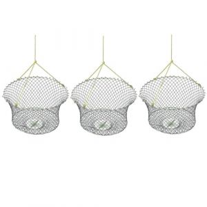 Autain - Balance à écrevisses Corde plombée + Ressort Porte appâts (Maille 14 MM par 3) (ma-peche, neuf)