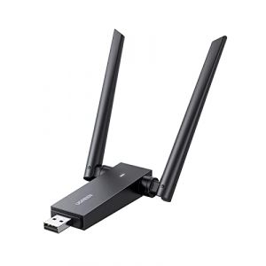 UGREEN Cl&eacute; WiFi Puissante AC1300Mbps Adaptateur USB WiFi Double Bande 5GHz 2.4G Dongle WiFi Double Antenne &agrave; Gain &Eacute;lev&eacute; Compatible avec Windows 11 10 8.1 8 7 (UGREEN GROUP LIMITED UK, neuf)
