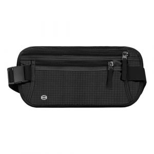 Sac Banane de Voyage avec RFID Blocage, Pochette Ceinture de Voyage S&eacute;curis&eacute;e, Pochette de Securite Femme ou Homme pour Argents, Noir (zhaozhenghaoshangmao, neuf)