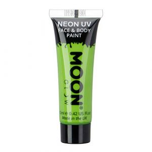 Moon Glow – Peinture fluo UV intense vert visage & corps 12 ml (NeonBeauty, neuf)