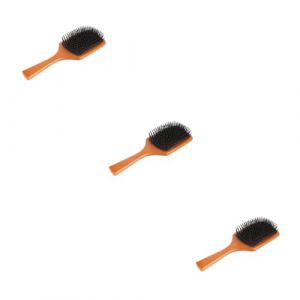 Baluue 3pièces Brosse à Cheveux Bois Pour Femmes Peigne De Massage à Picots Brosse à Coiffure Pratique Pour Démêler Et Le Chevelu (Fortune Luck, neuf)