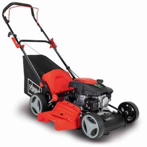Scheppach Tondeuse à Gazon à Essence MP150-46 – Moteur à Essence 4 Temps 3,5 CV – Largeur de Coupe 46 cm – 8 hauteurs de Coupe – Bac de 55 l – Mulching – Ejection latérale – Huile Incluse (Practixx Germany, neuf)
